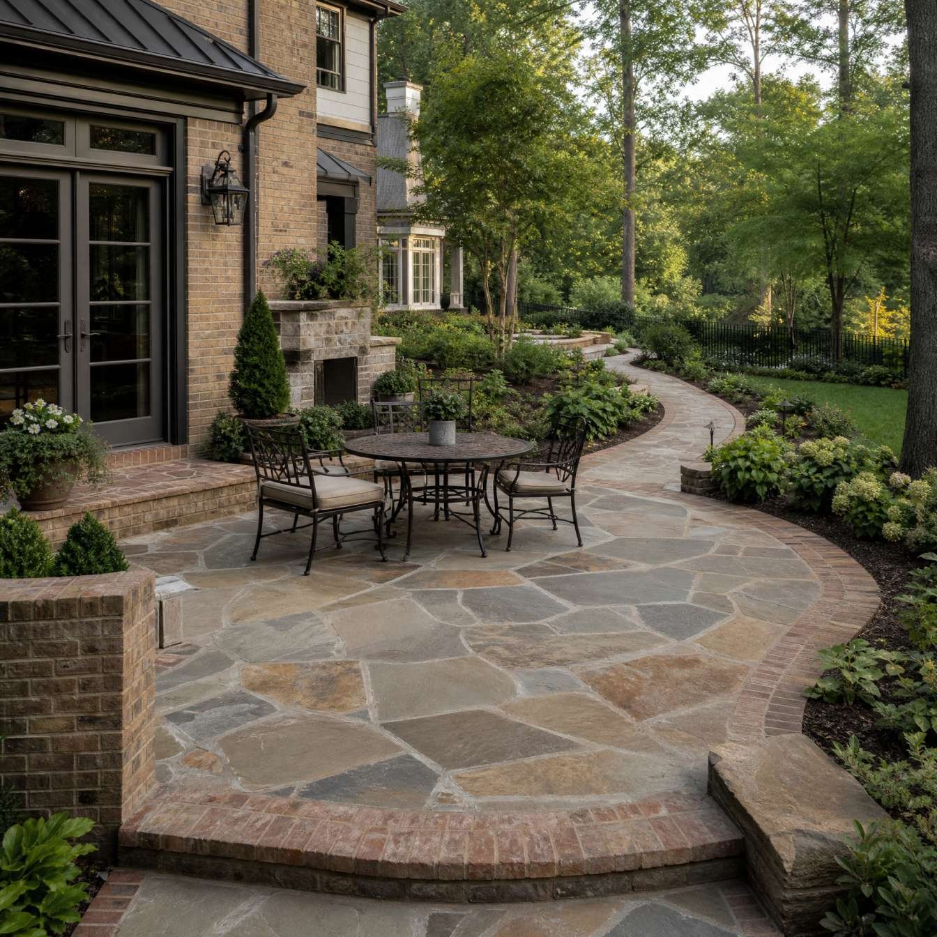 Integrate lighting with hardscape design