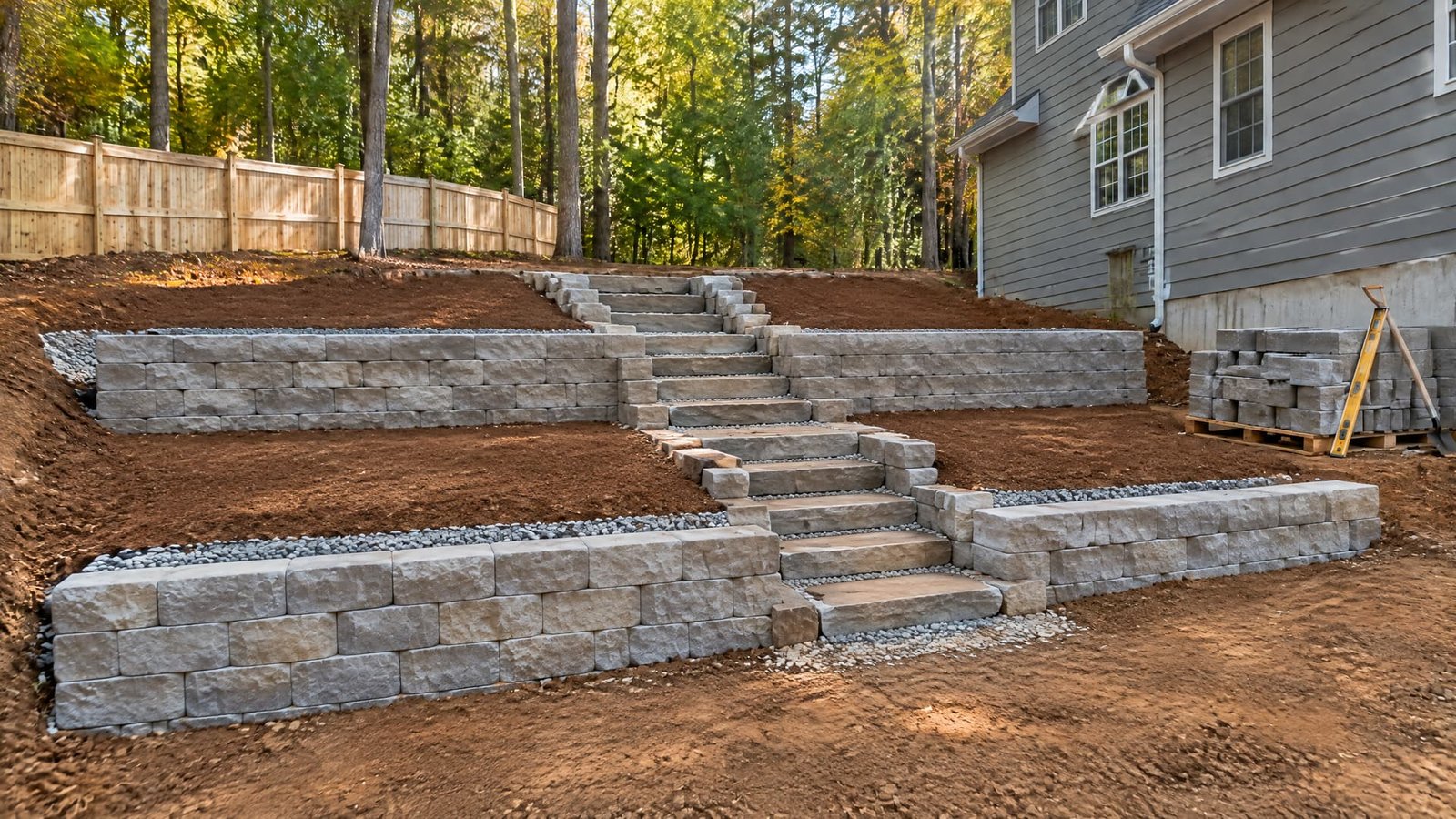 Central stair-path installation