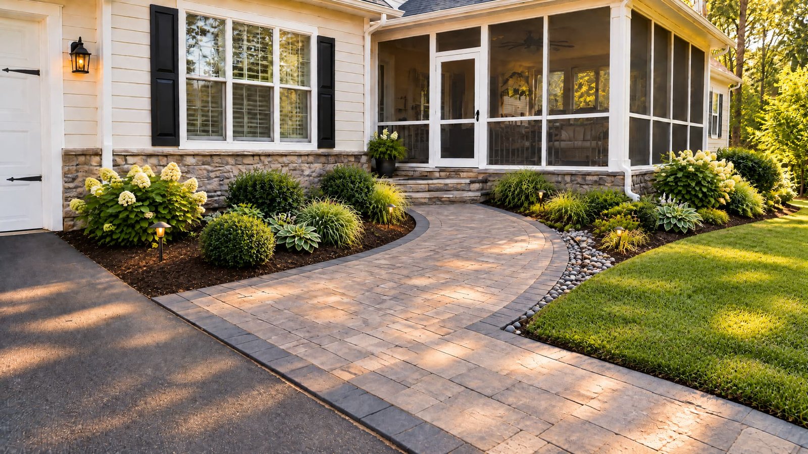 Mulch, lawn-edge, and landscape finishing