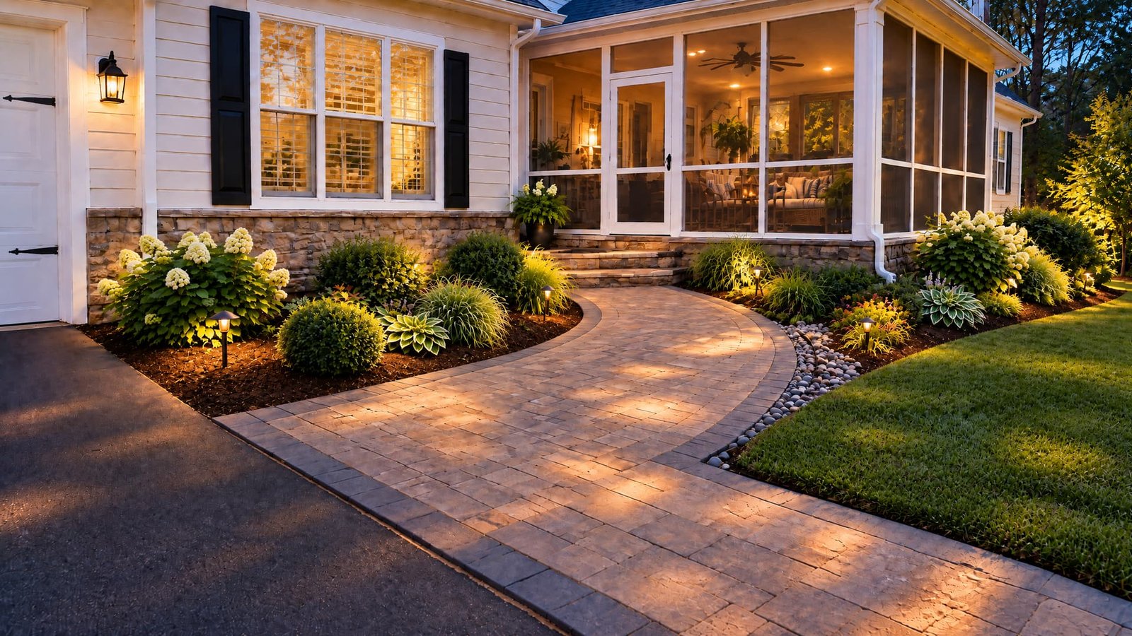 Near-final evening lighting stage